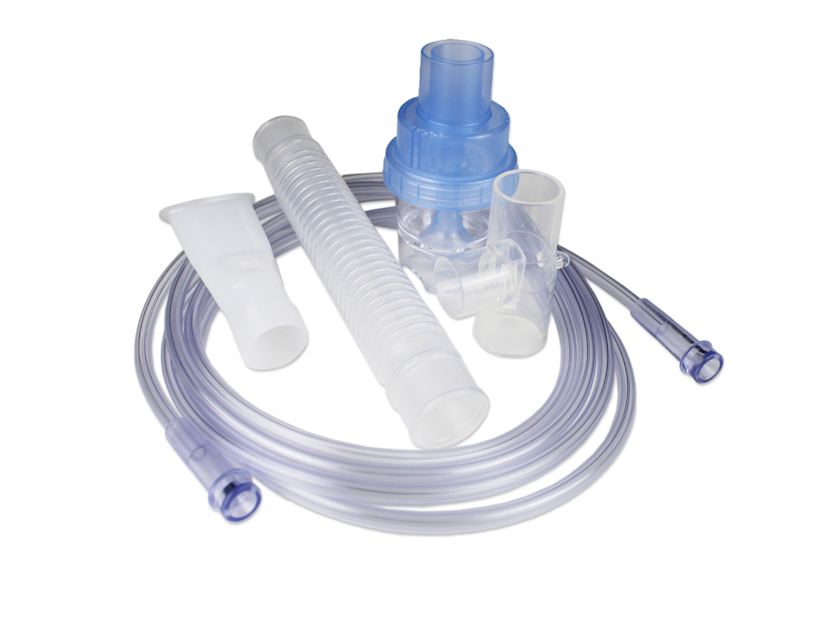 Nebulizator z łącznikiem karbowanym i ustnikiem 10 ml bez PVC, możliwość stosowania w MRI