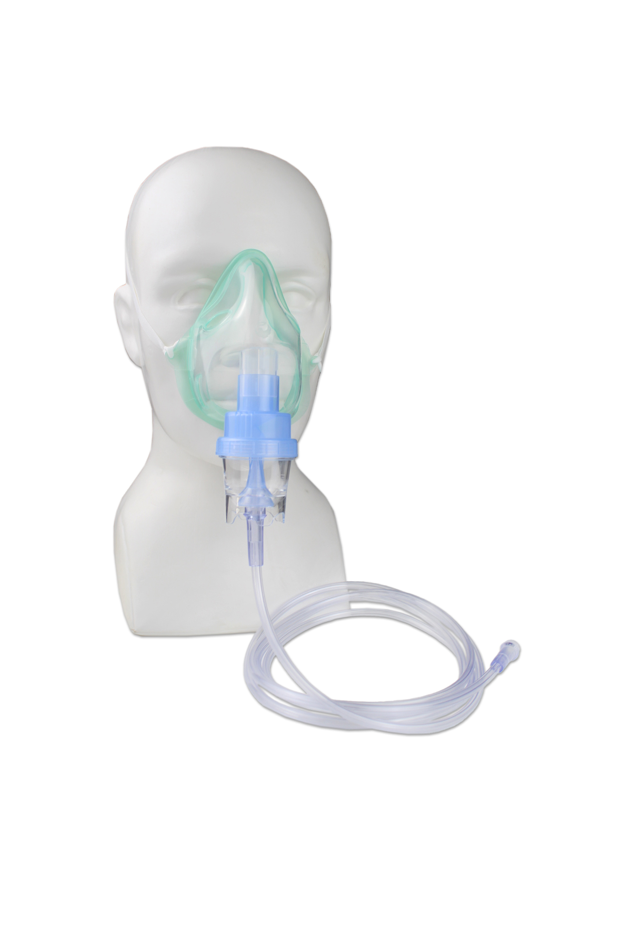 Maska tlenowa z drenem i nebulizatorem bez PVC, możliwość stosowania w MRI