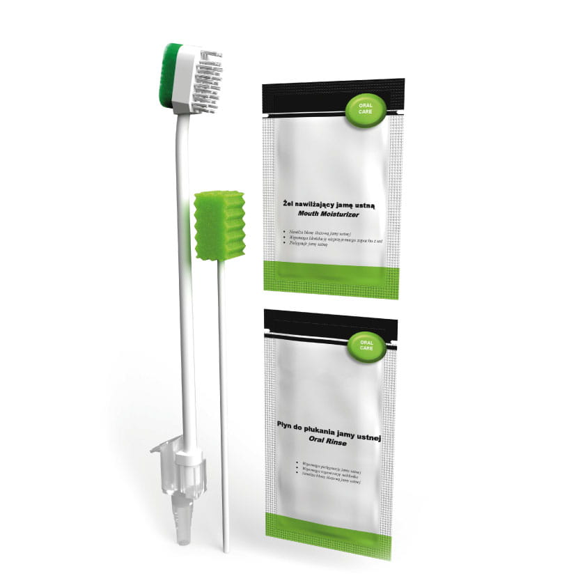 Oral Care ze szczoteczką i aplikatorem oraz 0,12% chlorheksydyną
