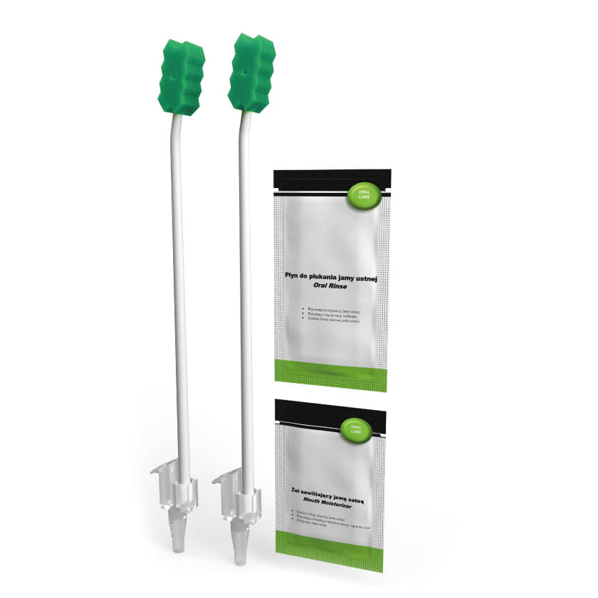 Oral Care z gąbką i 0,12% chlorheksydyną